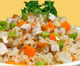 Vegetarian Yang Chow Fried Rice (Cơm chiên Dương Châu chay)
