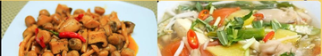 Black Pepper Braised Mushrooms & Vegetarian Sweet & Sour Soup (Nấm thập cẩm kho tiêu + Canh chua chay)